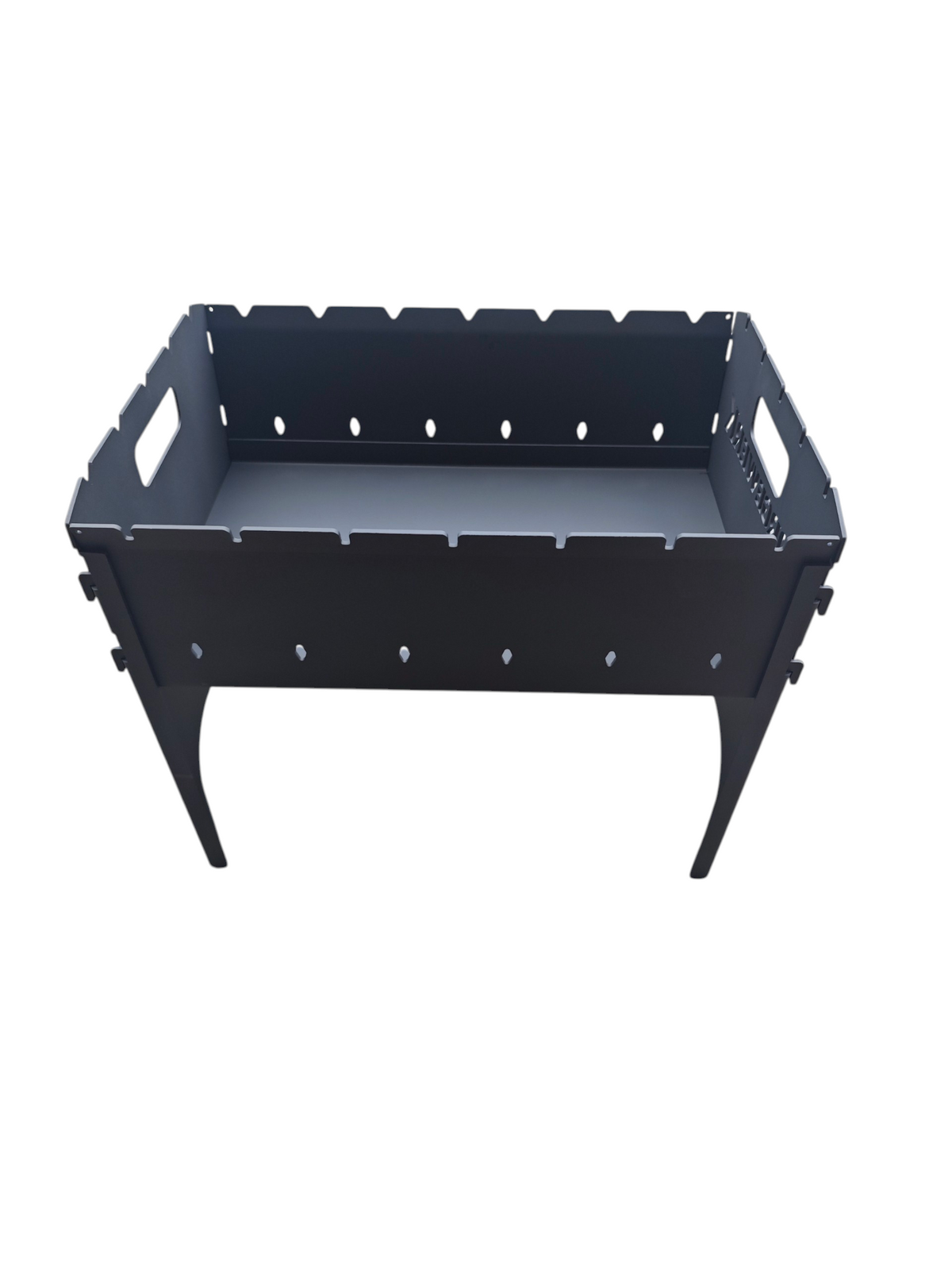 FORGEWERK Mangal Grill 3 mm Stahl – Schaschlikgrill mit Grillrost & Kochplatte
