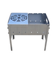 FORGEWERK Mangal Grill aus 3 mm Edelstahl – Schaschlikgrill & Outdoor-Kochstelle