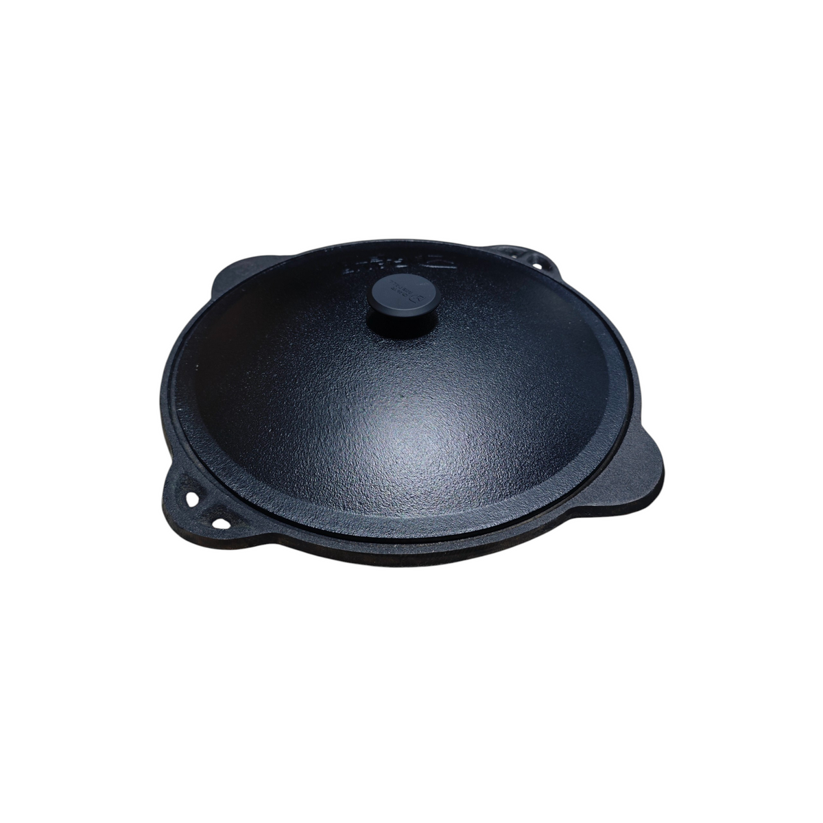 Kasan Gusseisen, Deckel Aluminium, Runder Boden, WOK Kazan Plov Ø 32 cm, 6 L