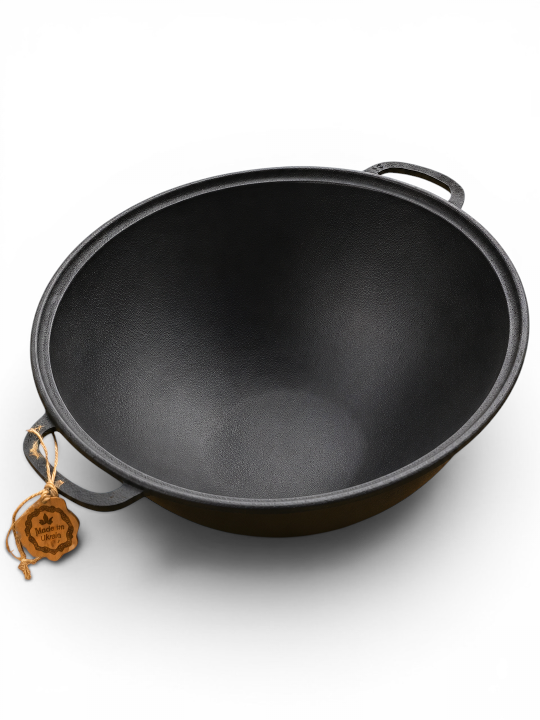 15L Kasan aus Gusseisen WOK aus Usbekistan Kessel Kazan mit Grill-Pfannendeckel