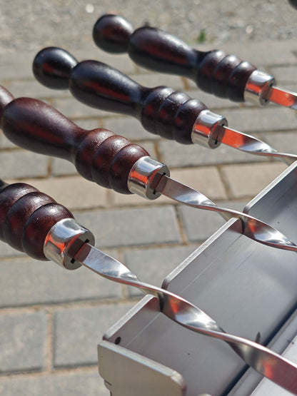 Grillspiesse Schaschlikspiesse Edelstahlspiesse Schampura 3mm stark