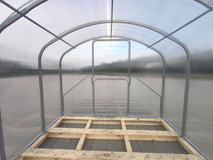 Gewächshaus FLORA 2,64 m – 4/6 mm Polycarbonat oder Stahlrahmen | 0,67/1 m