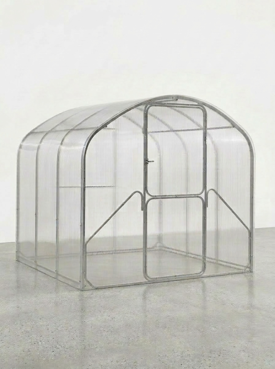 Gewächshaus FLORA 2,64 m – 4/6 mm Polycarbonat oder Stahlrahmen | 0,67/1 m