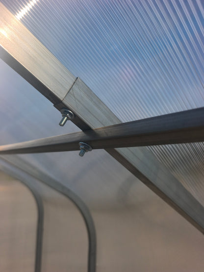 Gewächshaus GABLE 2,75 m breit  – 4/6 mm Polycarbonat , 2,12m hoch