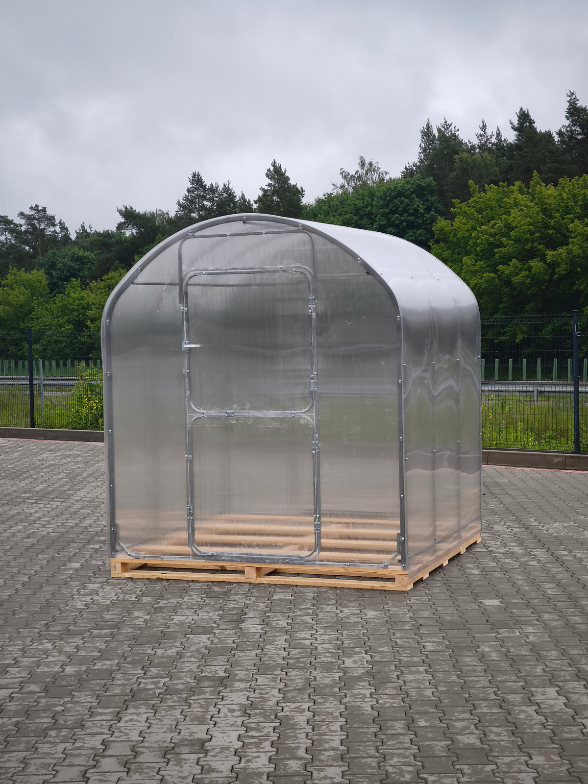Gewächshaus CUCUMBER 2,10 m – 4/6 mm Polycarbonat oder Stahlrahmen | 0,67/1 m