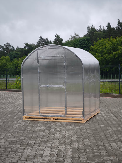 Gewächshaus CUCUMBER 2,10 m – 4/6 mm Polycarbonat oder Stahlrahmen | 0,67/1 m
