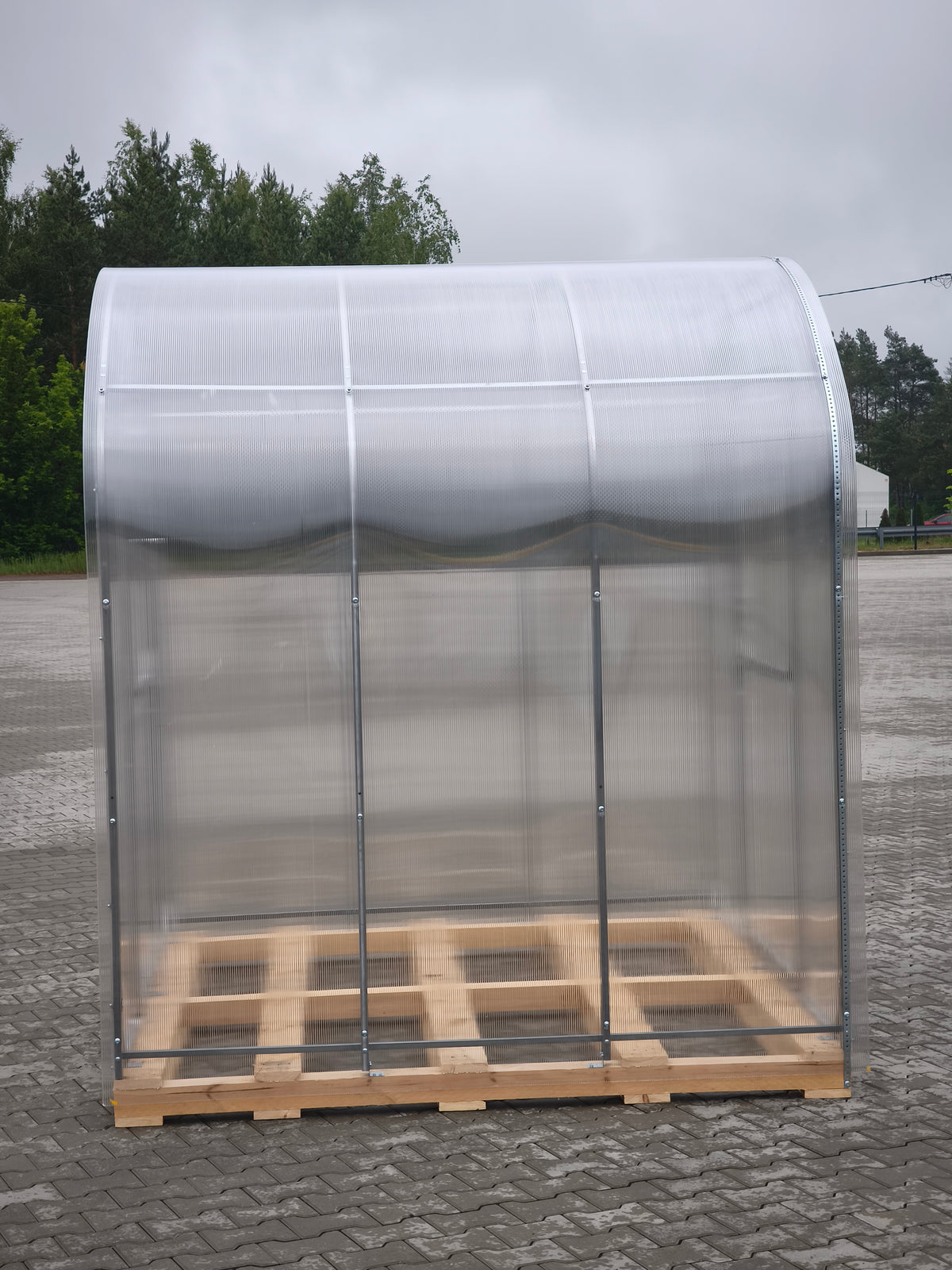 Gewächshaus CUCUMBER 2,10 m – 4/6 mm Polycarbonat oder Stahlrahmen | 0,67/1 m
