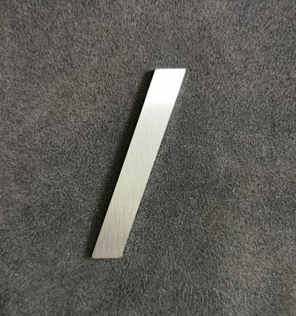 Edelstahl Buchstaben & Zahlen 6 cm – geschliffen, wetterfest