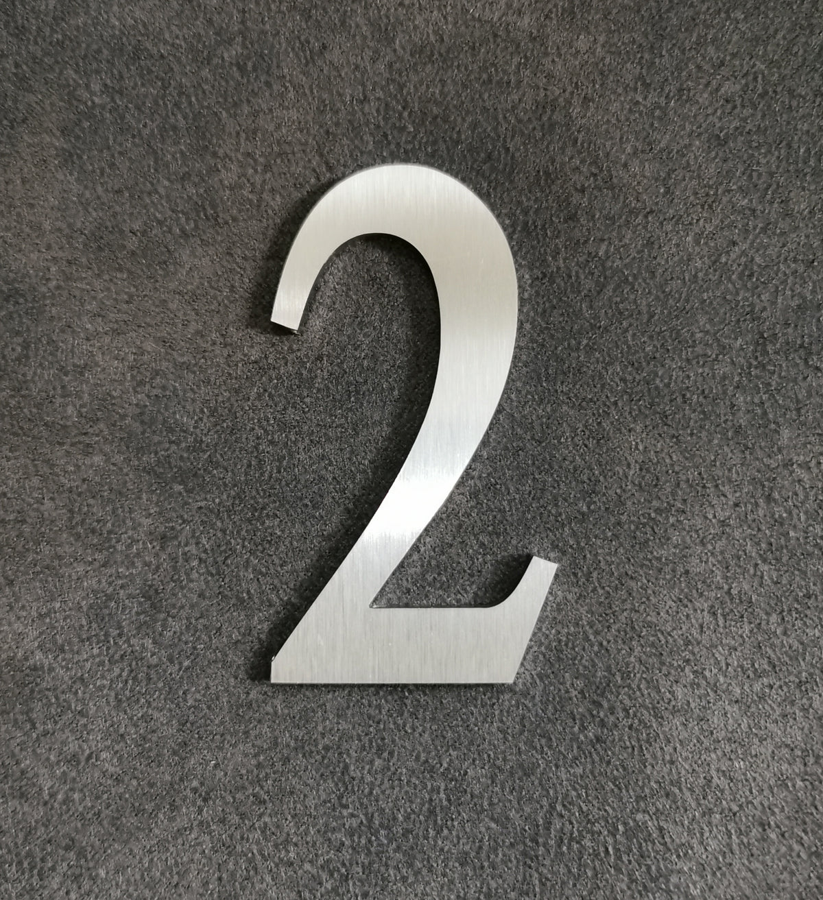 Edelstahl Buchstaben & Zahlen 6 cm – geschliffen, wetterfest