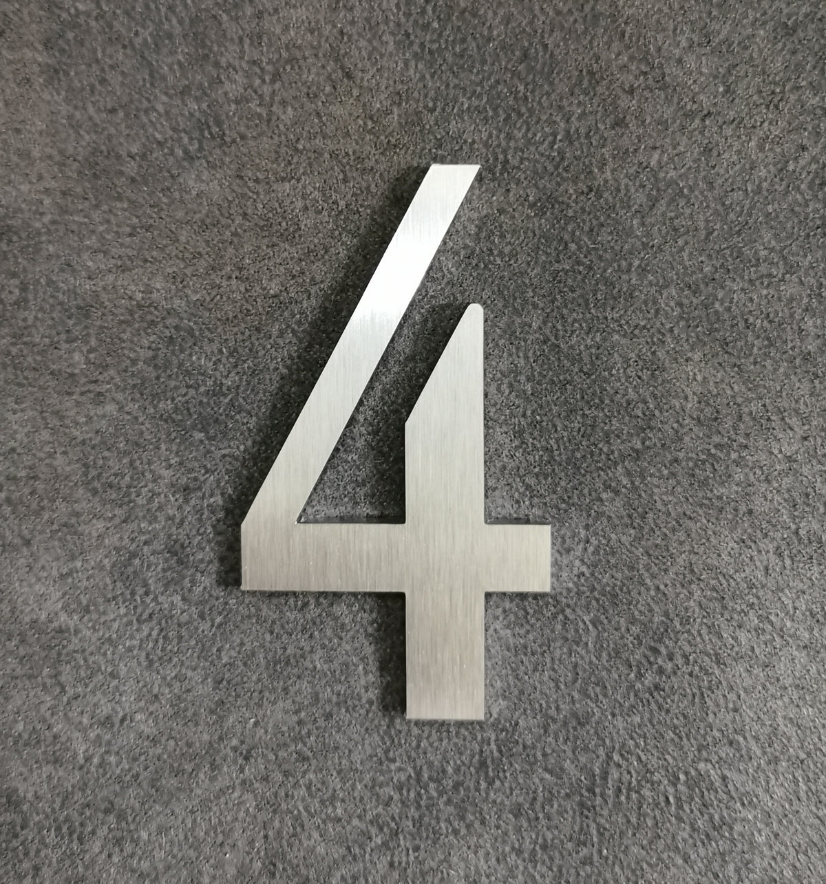 Edelstahl Buchstaben & Zahlen 6 cm – geschliffen, wetterfest