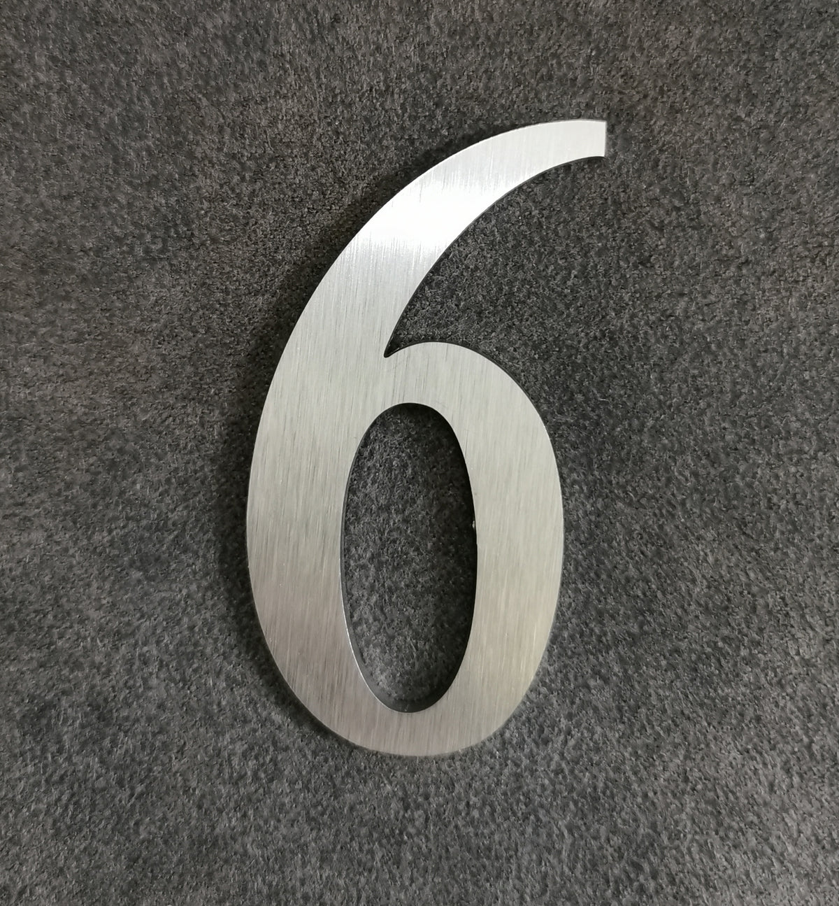 Edelstahl Buchstaben & Zahlen 6 cm – geschliffen, wetterfest