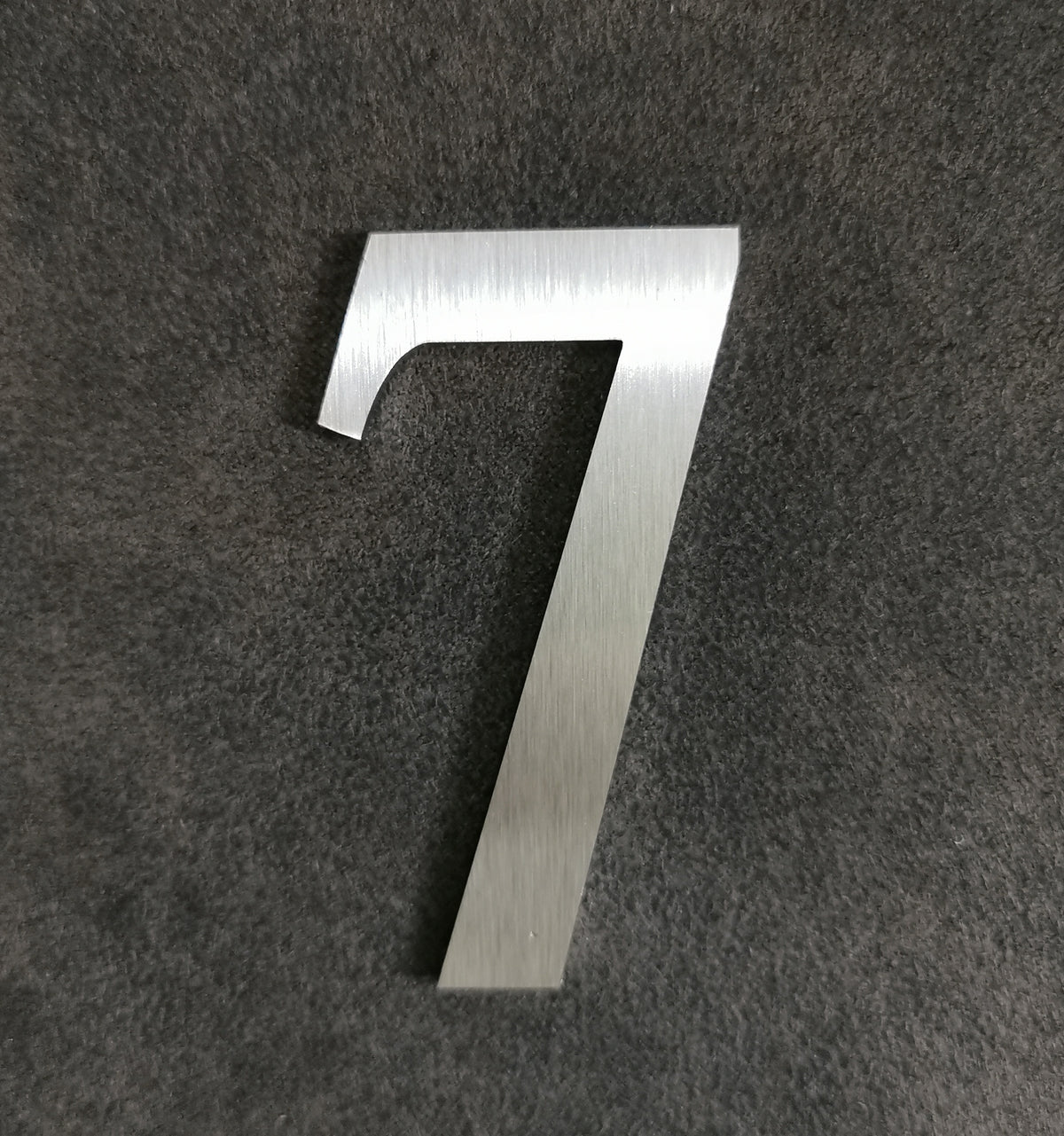 Edelstahl Buchstaben & Zahlen 6 cm – geschliffen, wetterfest