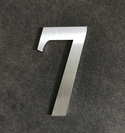 Edelstahl Buchstaben & Zahlen 6 cm – geschliffen, wetterfest