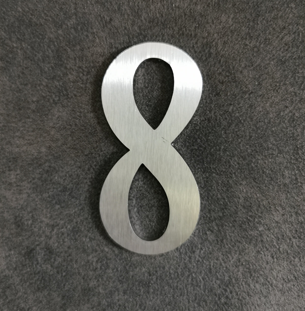 Edelstahl Buchstaben & Zahlen 6 cm – geschliffen, wetterfest