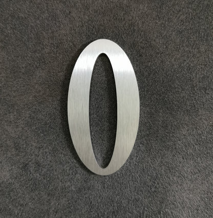 Edelstahl Buchstaben & Zahlen 6 cm – geschliffen, wetterfest