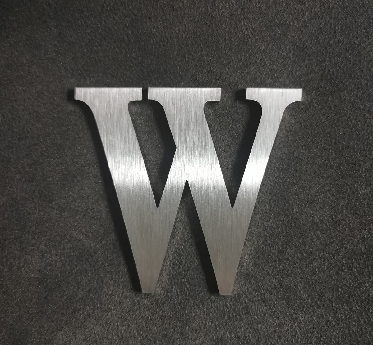 Edelstahl Buchstaben & Zahlen 6 cm – geschliffen, wetterfest