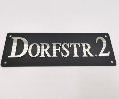 Edelstahl Buchstaben & Zahlen 6 cm – geschliffen, wetterfest