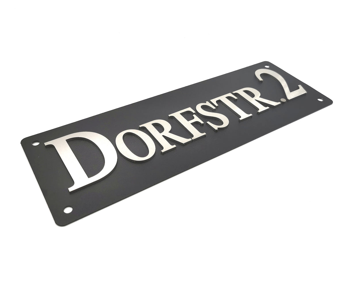 Edelstahl Buchstaben & Zahlen 6 cm – geschliffen, wetterfest