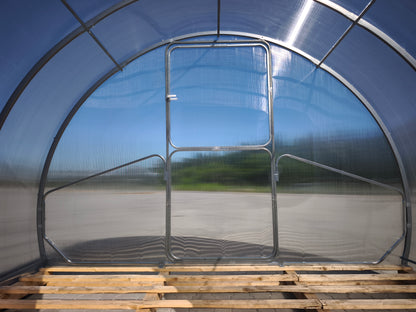 Gewächshaus GAUDI 3 m – 4/6 mm Polycarbonat oder Stahlrahmen, Bogenabstand 1,0 / 0,67 m